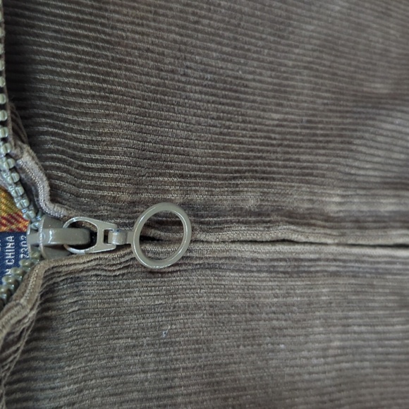 Zara, Trafaluc, Olive Green Corduroy Hooded Jacket. LG - Picture 5 of 10